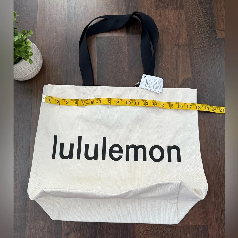 ๐ Lululemon Canvas Double Handle Tote Bag - Picture 3 of 15